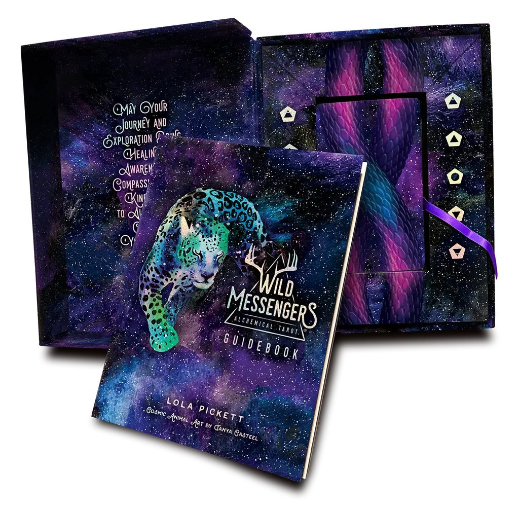 Wild Messengers® Alchemical Tarot Second Edition — deck, guidebook, and holographic box set