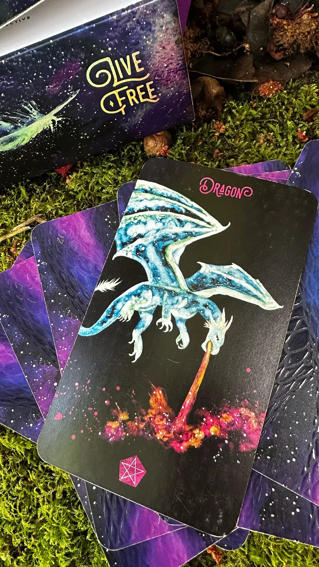 Wild Messengers® Alchemical Tarot dragon card sample — watercolor art by Tanya Casteel, Costa Rica